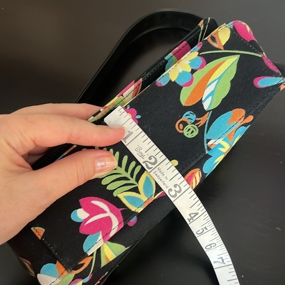 GUESS mini bag, canvas with floral print, RARE! 9”x5” - Picture 7 of 14